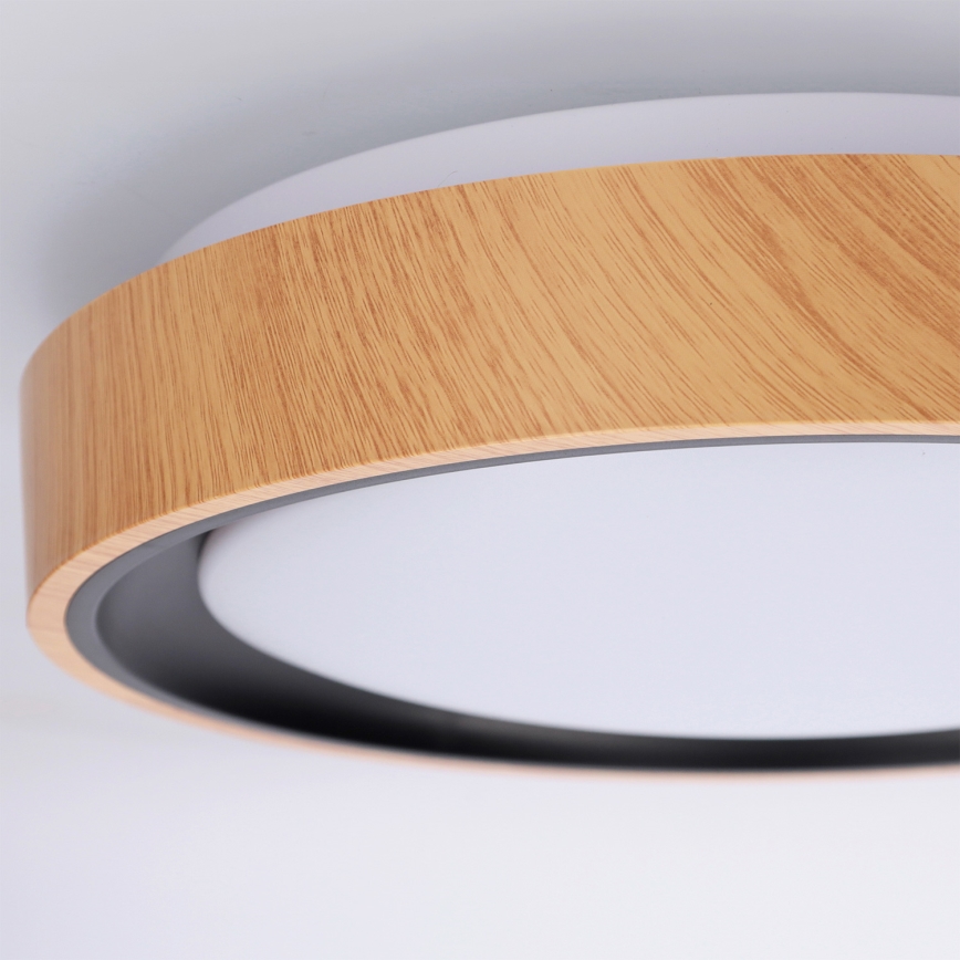 Brilagi - FLOCO LED Ceiling Light LED/24W/230V Ø 30 cm wood finish/black