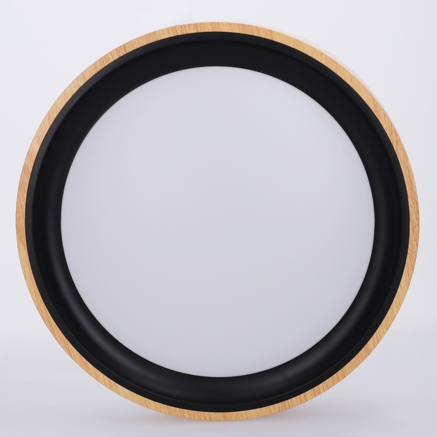 Brilagi - FLOCO LED Ceiling Light LED/24W/230V Ø 30 cm wood finish/black