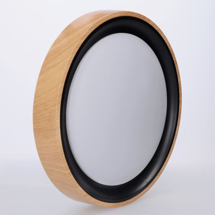 Brilagi - FLOCO LED Ceiling Light LED/24W/230V Ø 30 cm wood finish/black