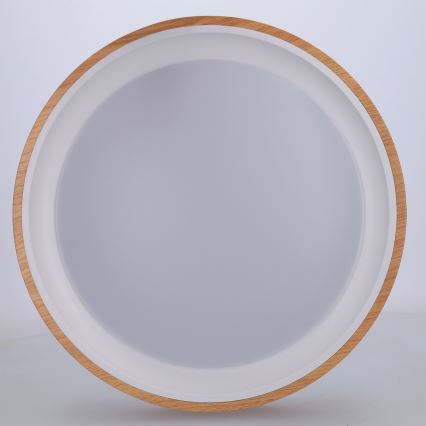 Brilagi - FLOCO LED Ceiling Light LED/24W/230V Ø 30 cm Wood Effect/White
