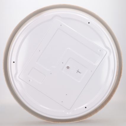 Brilagi - Dimmable LED ceiling light FLOCO LED/48W/230V Ø 40 cm wood decor/white + remote control