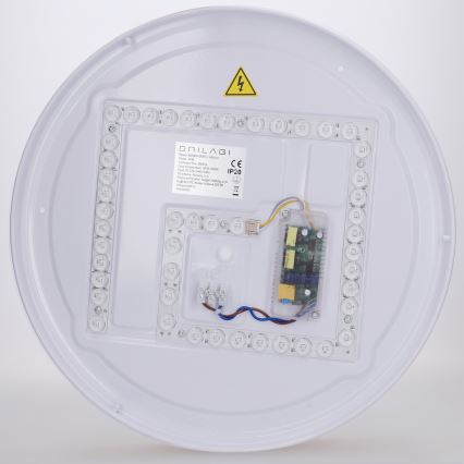 Brilagi - Dimmable LED ceiling light FLOCO LED/48W/230V Ø 40 cm wood decor/white + remote control