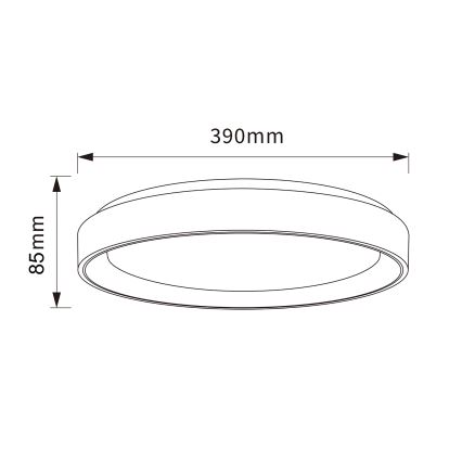 Brilagi - Dimmable LED ceiling light FLOCO LED/48W/230V Ø 40 cm wood decor/white + remote control