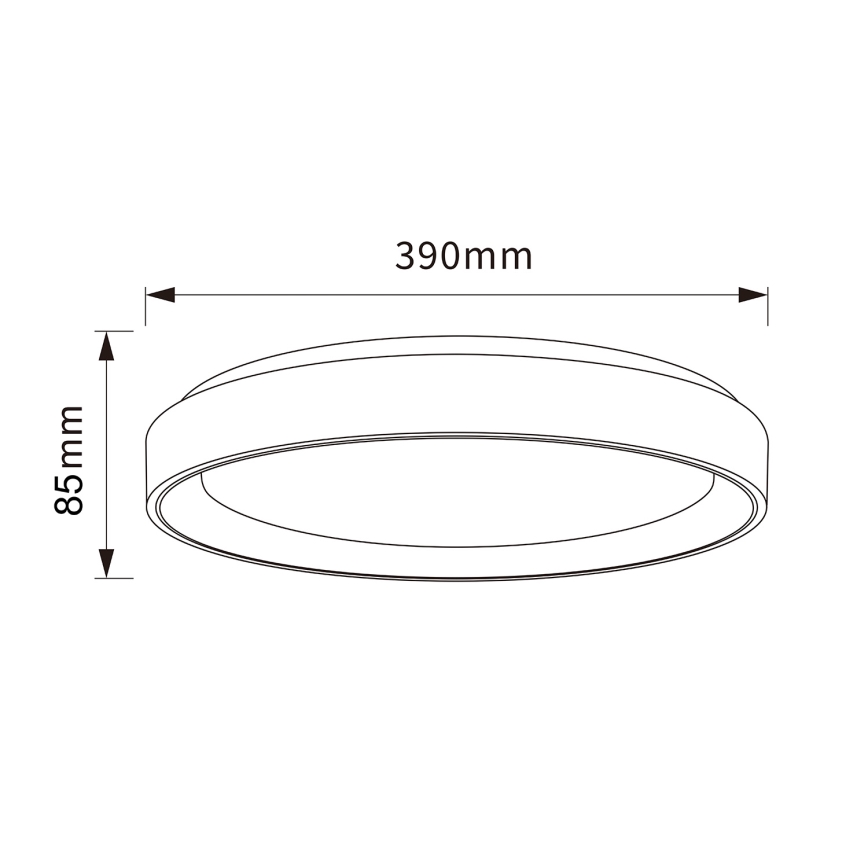 Brilagi - Dimmable LED ceiling light FLOCO LED/48W/230V Ø 40 cm wood decor/white + remote control