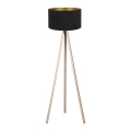 Brilagi - Floor lamp VELVET 1xE27/60W/230V beige/black