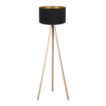 Brilagi - Floor lamp VELVET 1xE27/60W/230V beige/black