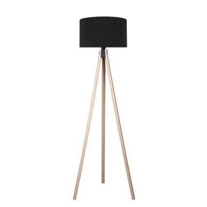 Brilagi - Floor lamp VELVET 1xE27/60W/230V beige/black