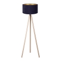Brilagi - Floor lamp VELVET 1xE27/60W/230V beige/blue
