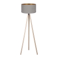 Brilagi - Floor lamp VELVET 1xE27/60W/230V beige/grey