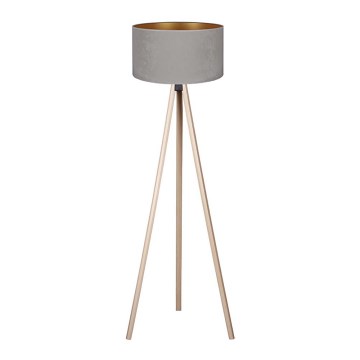 Brilagi - Floor lamp VELVET 1xE27/60W/230V beige/grey