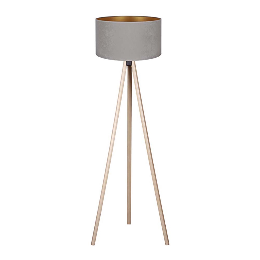 Brilagi - Floor lamp VELVET 1xE27/60W/230V beige/grey
