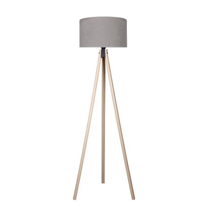 Brilagi - Floor lamp VELVET 1xE27/60W/230V beige/grey