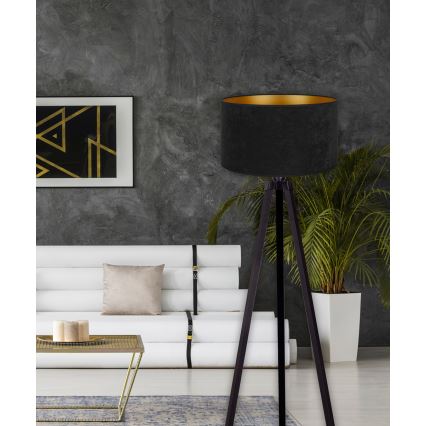 Brilagi - Floor lamp VELVET 1xE27/60W/230V black/wenge