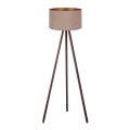 Brilagi - Floor lamp VELVET 1xE27/60W/230V brown/beige