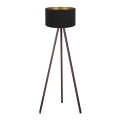 Brilagi - Floor lamp VELVET 1xE27/60W/230V brown/black