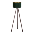 Brilagi - Floor lamp VELVET 1xE27/60W/230V brown/green