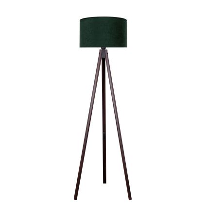Brilagi - Floor lamp VELVET 1xE27/60W/230V wenge/green