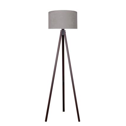 Brilagi - Floor lamp VELVET 1xE27/60W/230V wenge/grey