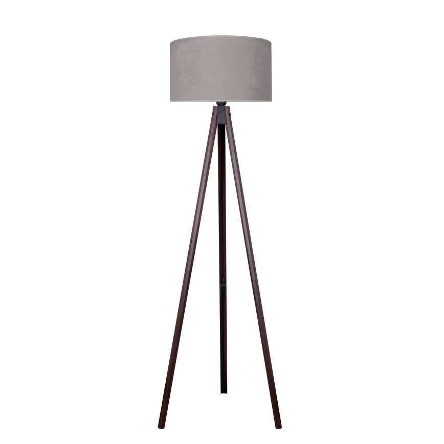 Brilagi - Floor lamp VELVET 1xE27/60W/230V wenge/grey