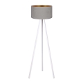 Brilagi - Floor lamp VELVET 1xE27/60W/230V white/grey