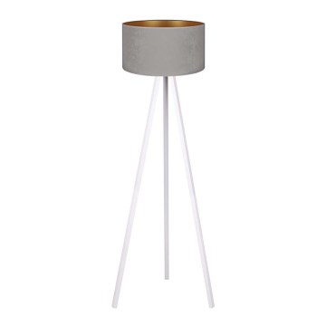 Brilagi - Floor lamp VELVET 1xE27/60W/230V white/grey