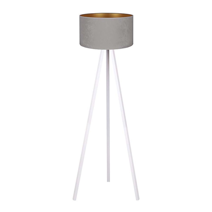 Brilagi - Floor lamp VELVET 1xE27/60W/230V white/grey