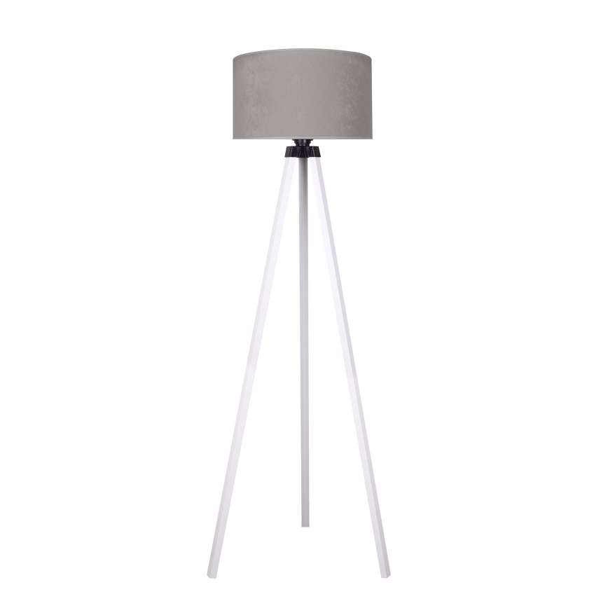 Brilagi - Floor lamp VELVET 1xE27/60W/230V white/grey