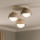 Brilagi - Flush-mount ceiling light 3xE27/60W/230V beige/gold