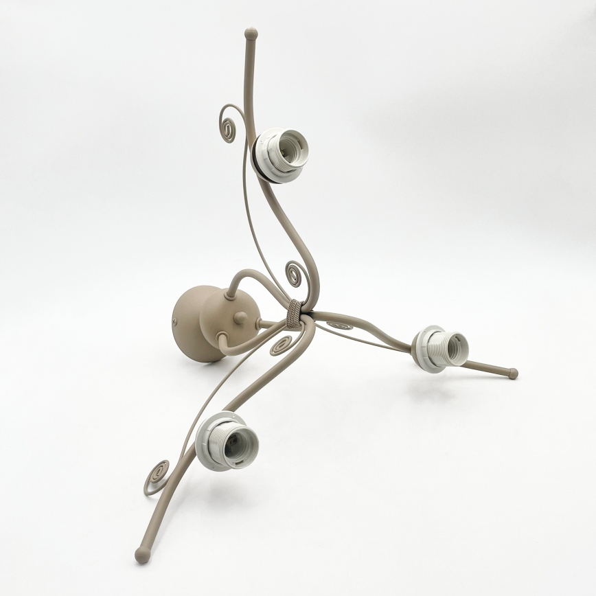 Brilagi - Flush-mount ceiling light ANTICO MODERN 3xE27/60W/230V beige