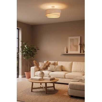 Brilagi - Flush-mount ceiling light ARROW 1xE27/60W/230V Ø 45 cm beige