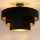Brilagi - Flush-mount ceiling light LUNETA 1xE27/60W/230V Ø 40 cm black/gold