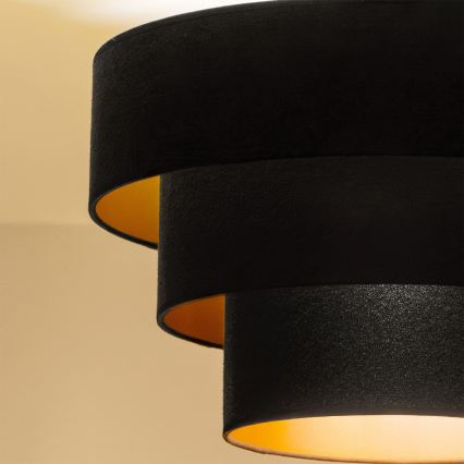 Brilagi - Flush-mount ceiling light LUNETA 1xE27/60W/230V Ø 40 cm black/gold