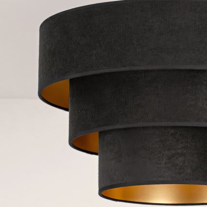 Brilagi - Flush-mount ceiling light LUNETA 1xE27/60W/230V Ø 40 cm black/gold