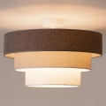 Brilagi - Flush-mount ceiling light LUNETA 1xE27/60W/230V Ø 40 cm grey/cream/white
