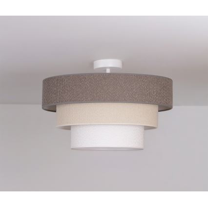 Brilagi - Flush-mount ceiling light LUNETA 1xE27/60W/230V Ø 40 cm grey/cream/white