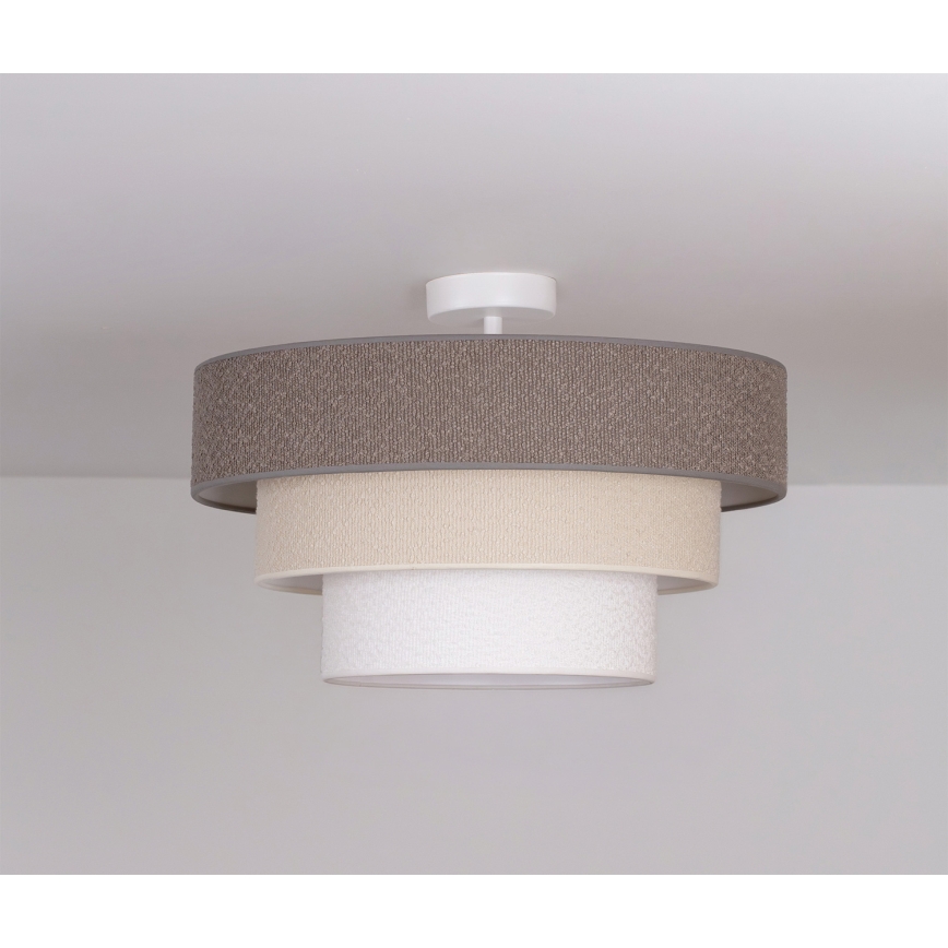 Brilagi - Flush-mount ceiling light LUNETA 1xE27/60W/230V Ø 40 cm grey/cream/white