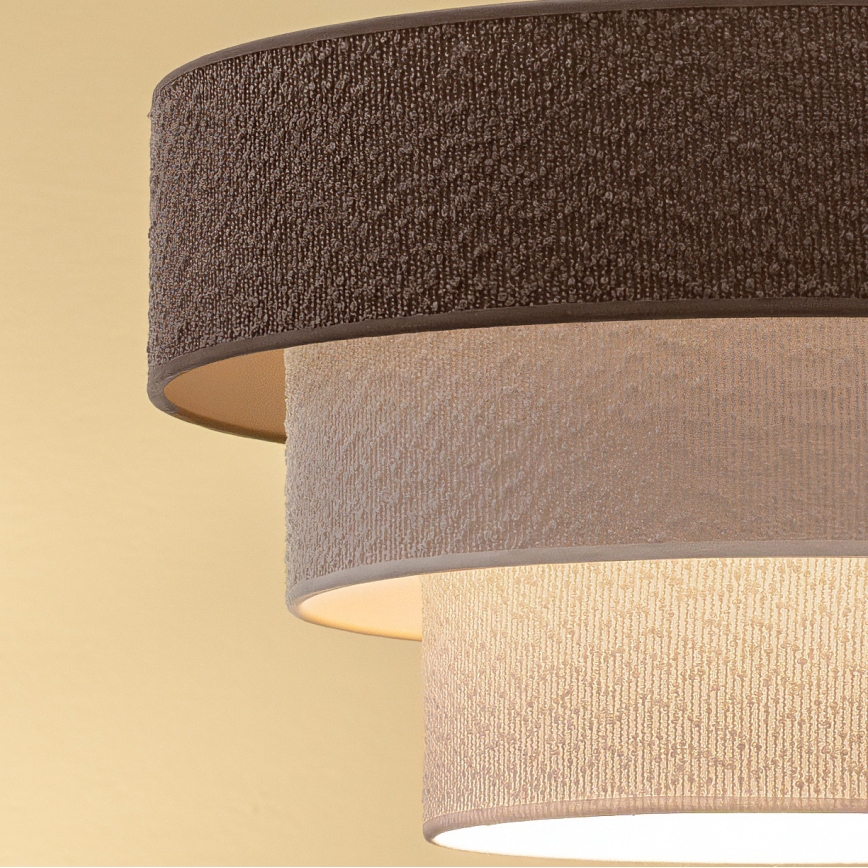 Brilagi - Flush-mount ceiling light LUNETA 1xE27/60W/230V Ø 40 cm grey/cream/white