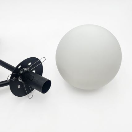 Brilagi - Flush-Mount Ceiling Light MALIVA 3xE14/15W/230V Black/White