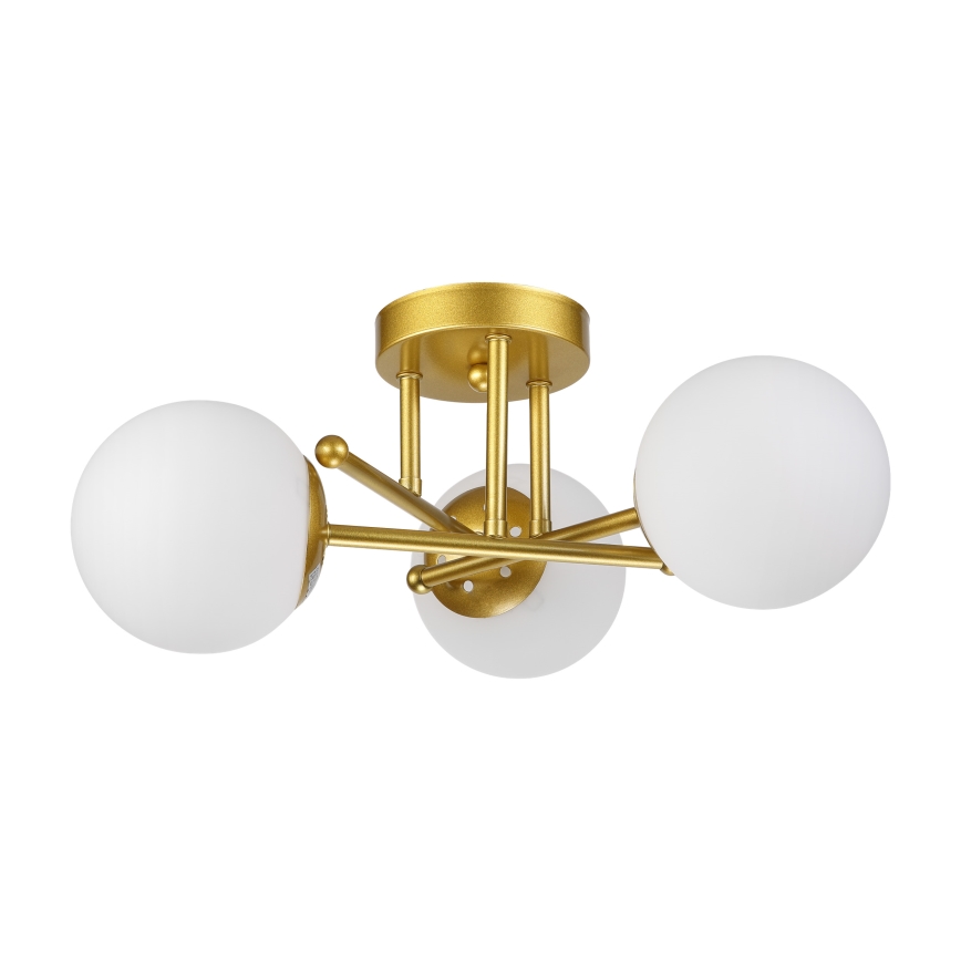 Brilagi - Flush-mount ceiling light MALIVA 3xE14/15W/230V gold/white