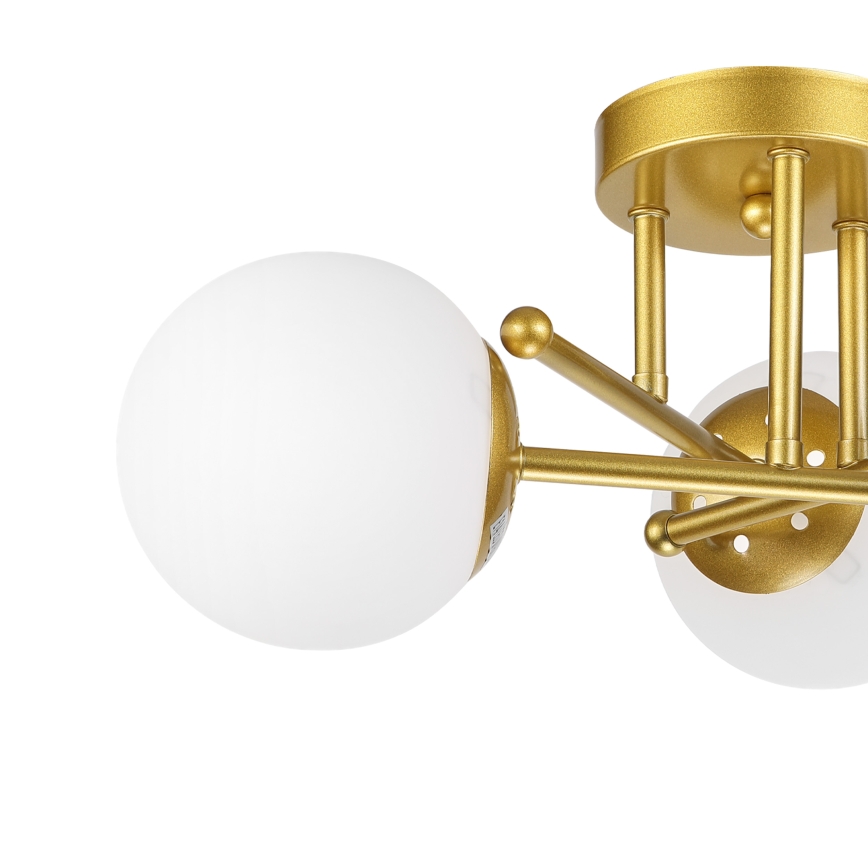 Brilagi - Flush-mount ceiling light MALIVA 3xE14/15W/230V gold/white