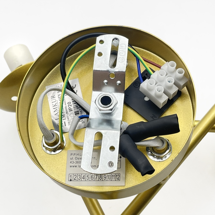 Brilagi - Flush-mount ceiling light MALIVA 3xE14/15W/230V gold/white