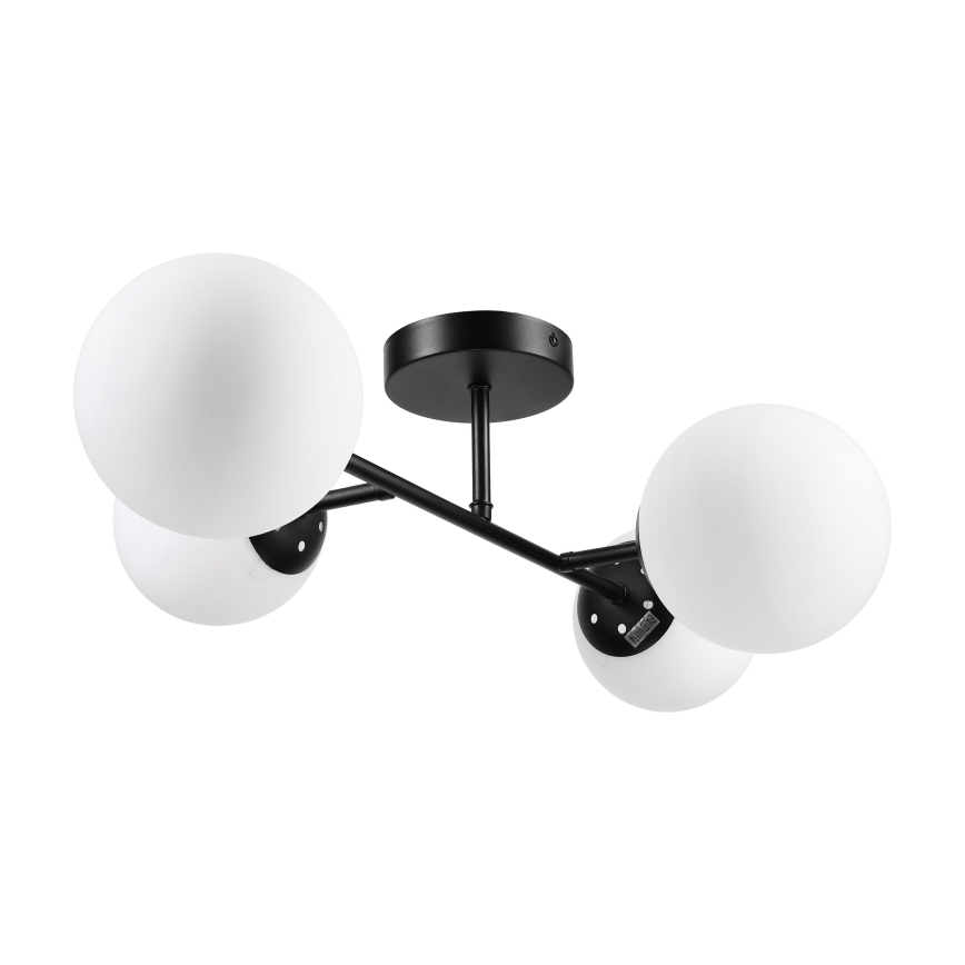 Brilagi - Flush-mount ceiling light MALONY 4xE14/20W/230V black