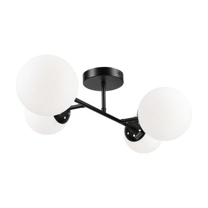 Brilagi - Flush-mount ceiling light MALONY 4xE14/20W/230V black