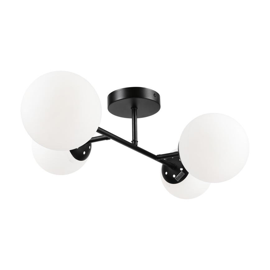 Brilagi - Flush-mount ceiling light MALONY 4xE14/20W/230V black