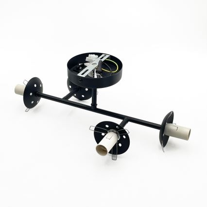 Brilagi - Flush-mount ceiling light MALONY 4xE14/20W/230V black