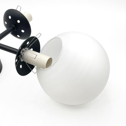 Brilagi - Flush-mount ceiling light MALONY 4xE14/20W/230V black