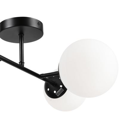 Brilagi - Flush-mount ceiling light MALONY 4xE14/20W/230V black