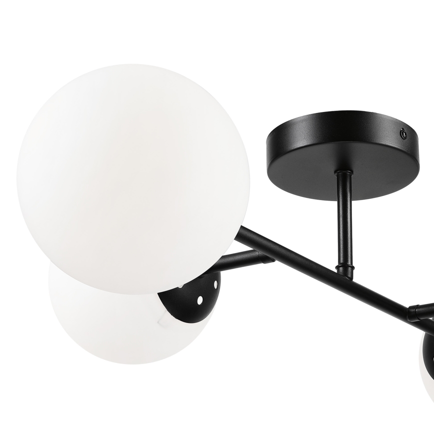 Brilagi - Flush-mount ceiling light MALONY 4xE14/20W/230V black