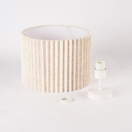 Brilagi - Flush-mount ceiling light NORDIC WAVE 1xE27/15W/230V Ø 32 cm Linen/White