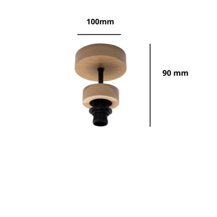 BRILAGI - Flush-mount ceiling light PARTY 1xE14/60W/230V oak